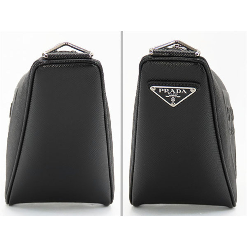 Prada Saffiano Cuir Triangle Embossed Crossbody Shoulder Bag Body Handbag - Picture 4 of 10